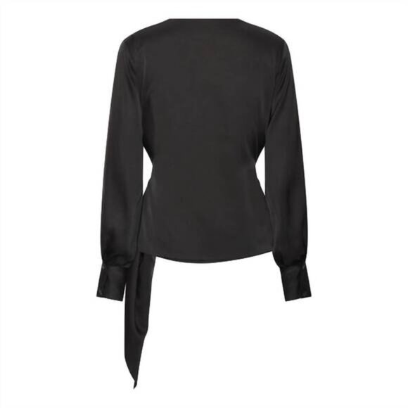 KARMAMIA women's ines blouse in semi rich black - Picture 2 of 2